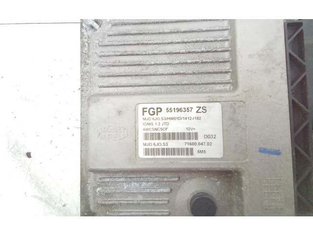 Řídící jednotka 55196357, 37190-84E00   Suzuki Ignis 2006
