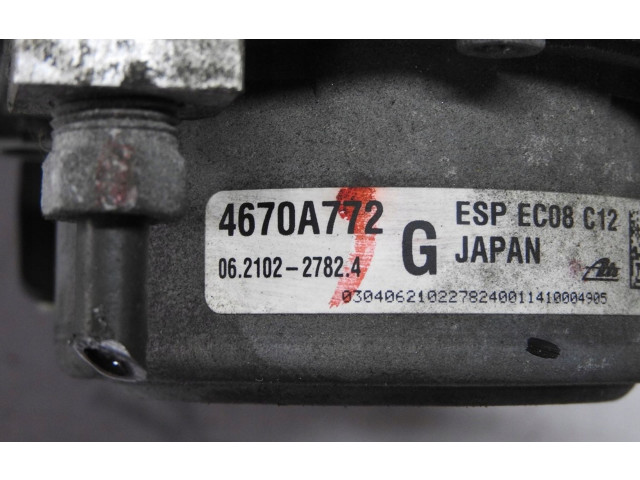 ABS Steuergerät 4670A772   Mitsubishi ASX 2013