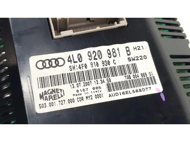 Панель приборов 4L0920981B   Audi Q7 4M       