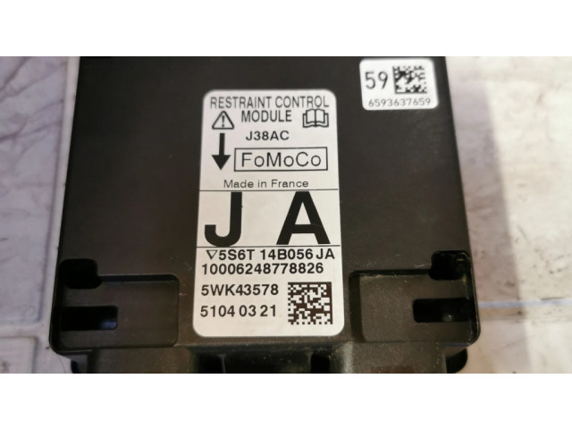 Блок подушек безопасности 5S6T14B056JA, 10006248778826   Ford Fiesta