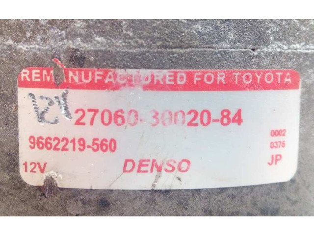 Генератор 2706030020, 9662219560   Toyota Hilux (N140, N150, N160, N170)      