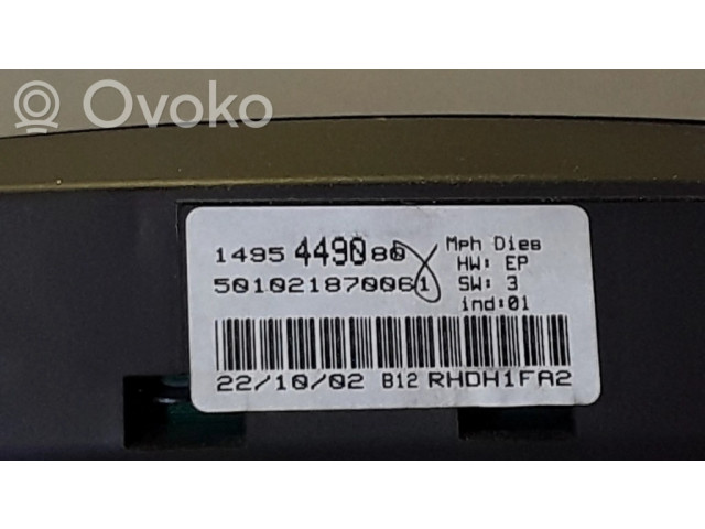 Přístrojová deska  Fiat Ulysse 2002 501021870061, 9643753080  
