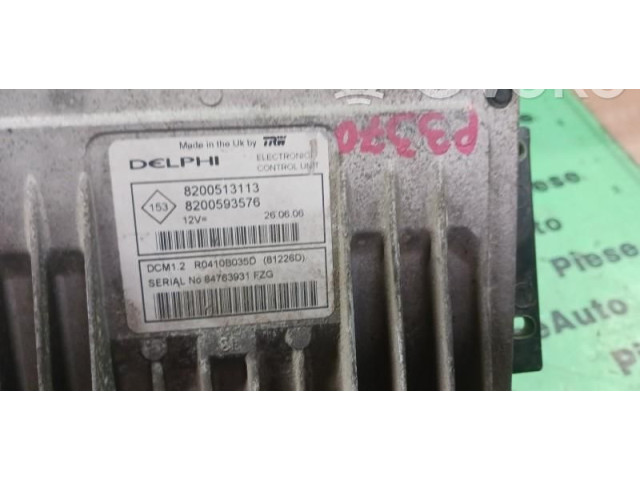 Блок управления двигателем Блок управления 8200513113, 8200593576.   Renault Logan I