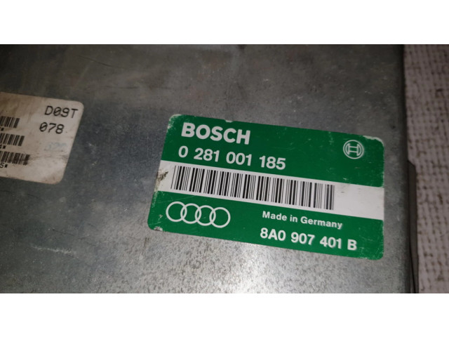 Блок управления двигателя 8A0907401B, 0281001185   Audi 80 90 B3