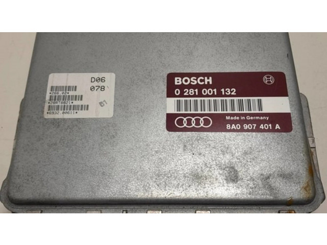 Блок управления двигателя 8A0907401A, 0281001132   Audi 80 90 S2 B4