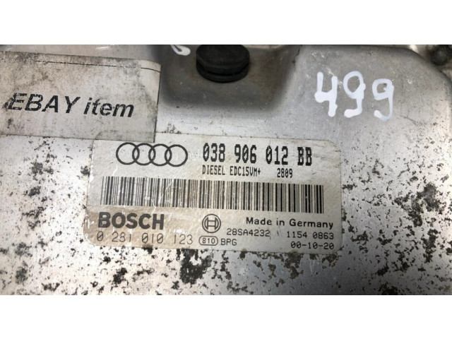 Блок управления двигателя 038906012BB   Audi A3 S3 8L