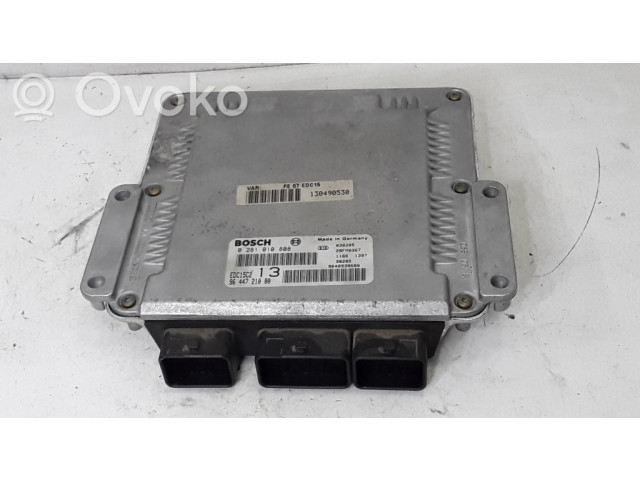 Блок управления двигателя 0281010808, 9640938680   Citroen C5