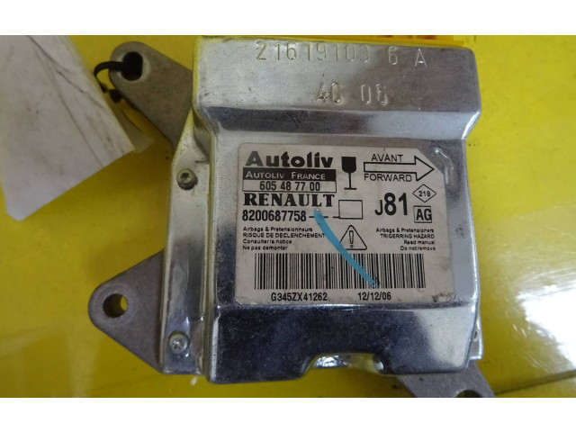 Блок подушек безопасности 605487700, 8200687758   Renault Espace -  Grand espace IV