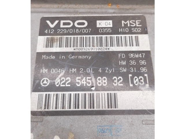 Řídící jednotka 0225458832   Mercedes-Benz C W202 2000