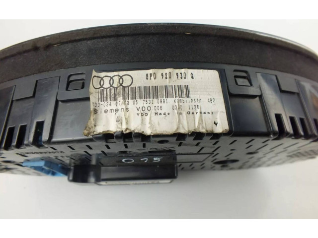 Přístrojová deska  Audi A3 S3 A3 Sportback 8P 2005 8P0920930Q  