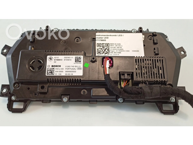 Панель приборов 023178, 8788843   BMW Z4 g29       