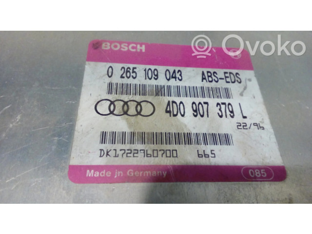 Блок управления АБС 0265109043, 4D0907379L   Audi A8 S8 D2 4D