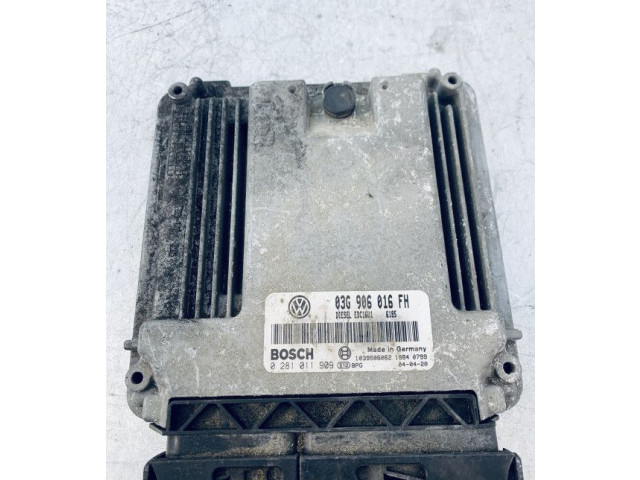 Блок управления двигателя 03G906016FH, 0281011909   Volkswagen Touran I