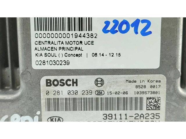Řídící jednotka 0281030239   KIA Soul 2015