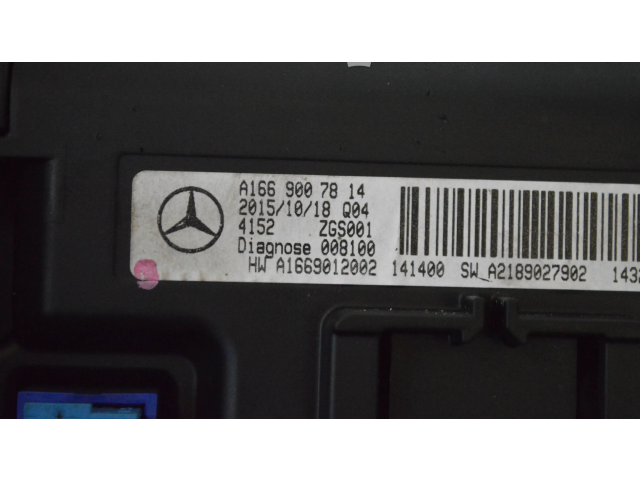 Дисплей    A1669007814, A1669012002   Mercedes-Benz GLE (W166 - C292)