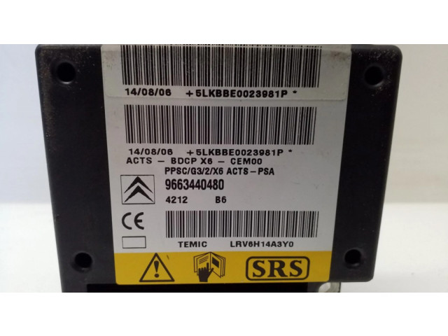 Блок подушек безопасности 9663440480   Citroen C6