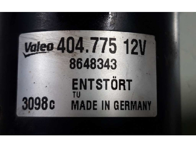 Двигатель стеклоочистителей 8648343, 404775   Volvo S60 2008