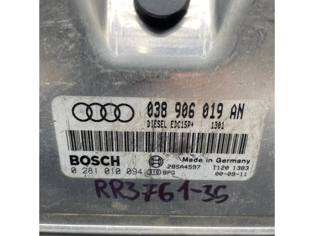 Блок управления двигателя 038906019AN, 0281010094   Audi A6 S6 C5 4B