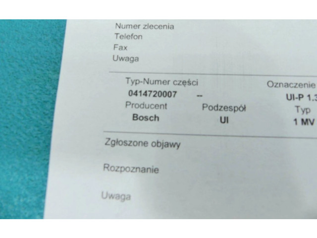Vstřikovač 0414720007, IMPRK1311264   Audi A2     