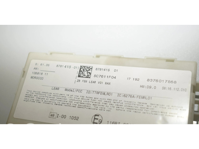 Řídící jednotka 8489449, 8781415   BMW 4 F32 F33 2017