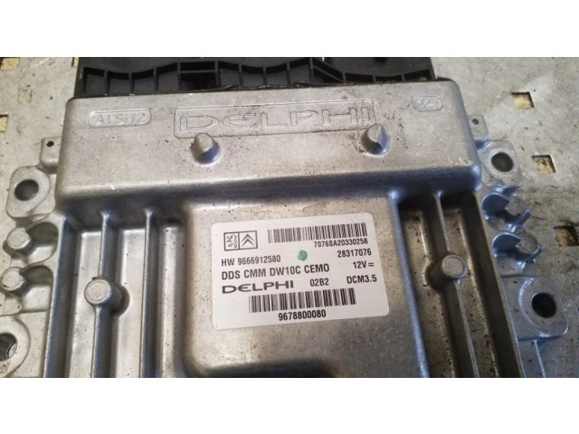 Řídící jednotka 9666912580, 9678800080   Peugeot 3008 I 2012