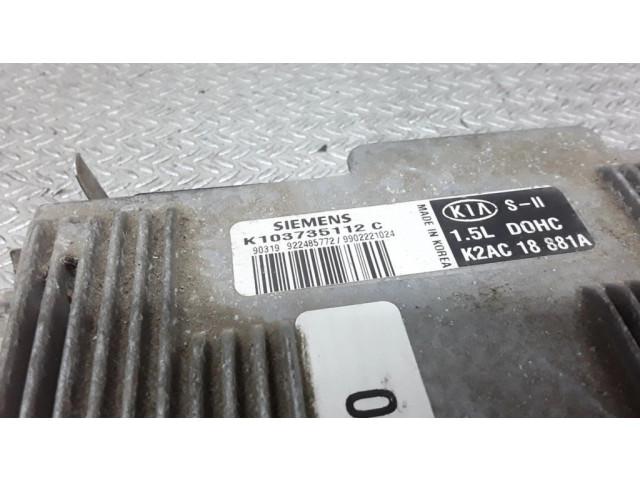 Блок управления двигателя K2AC18881A, K103735112C   KIA Shuma