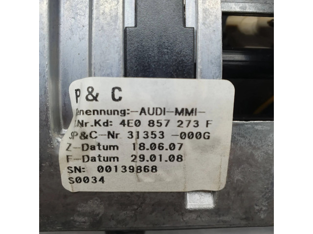 Дисплей    4E0857273F, 4E0857273C   Audi A8 S8 D3 4E