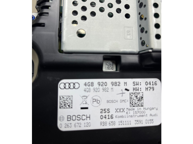 Панель приборов 4G8920982M, 0263672120   Audi A6 C7       