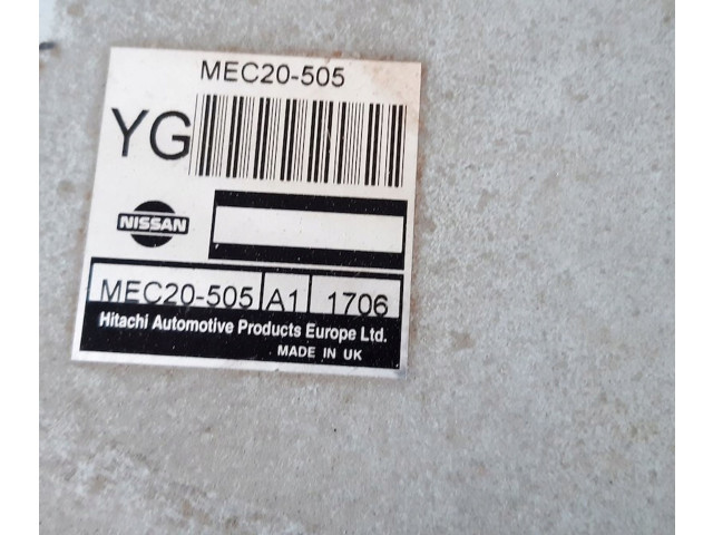 Řídící jednotka MEC20505   Nissan Primera 2001
