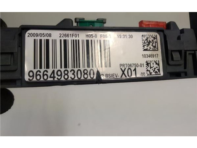   Pojistková skříňka 9664983080, 9664983080   Peugeot 207 2009