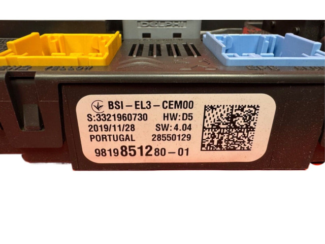 Řídící jednotka 9834609880, 9815023380   Opel Crossland X 2020