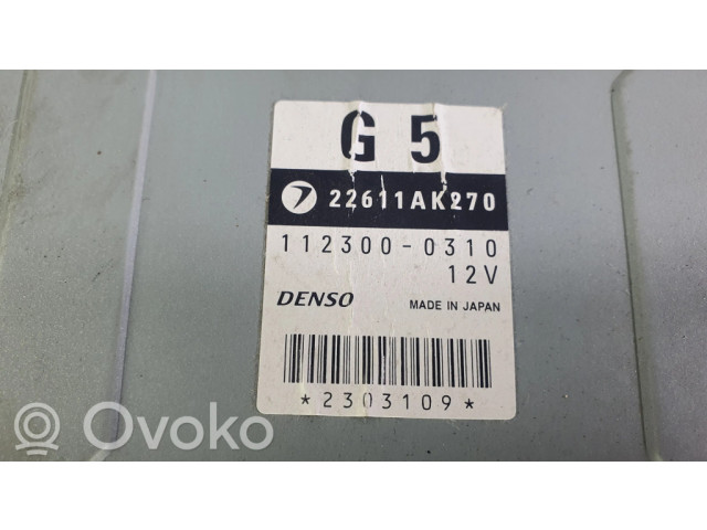 Блок управления двигателя 22611AK270, 1123000310   Subaru Outback