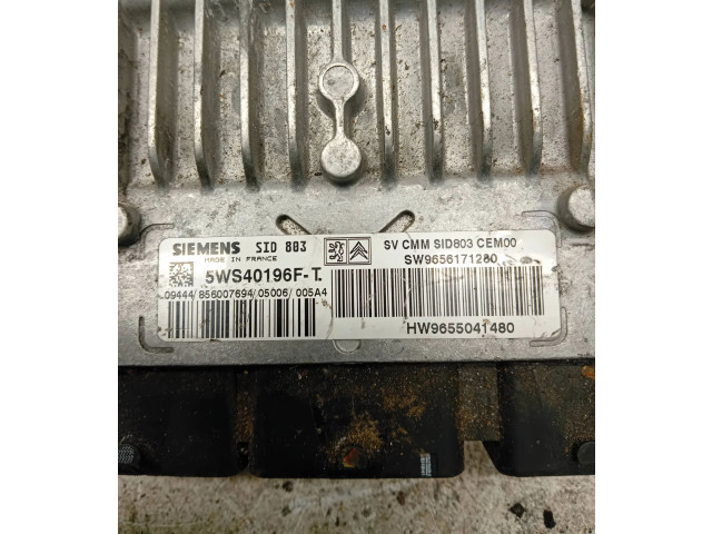 Řídící jednotka 9656171280, 5WS40196FT   Peugeot 407 2006
