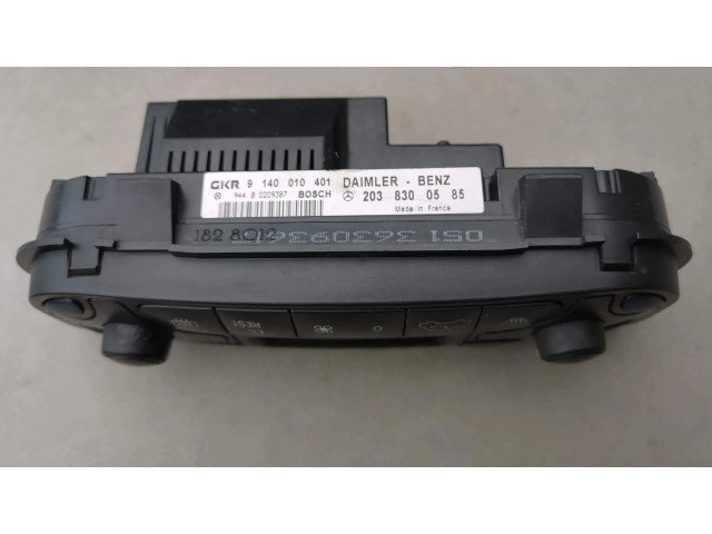 Блок управления климат-контролем 2038300585, 9140010401   Mercedes-Benz C W203