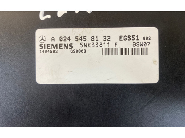 Блок управления коробкой передач A0245458132, 1424503   Mercedes-Benz CLK A208 C208