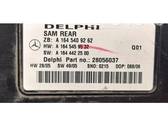 Блок комфорта 1645409262, A1645409262   Mercedes-Benz R W251   