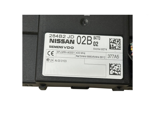 Комфортный модуль 284B2JD02B, 5WK49374   Nissan X-Trail T31 2009