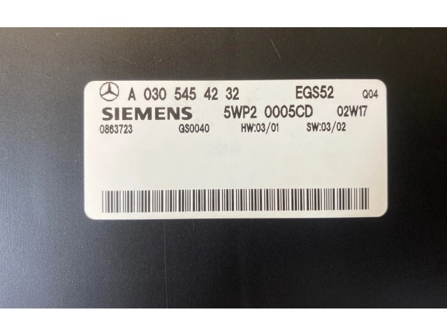 Блок управления коробкой передач A0305454232, 5WP20005CD   Mercedes-Benz CLK A209 C209