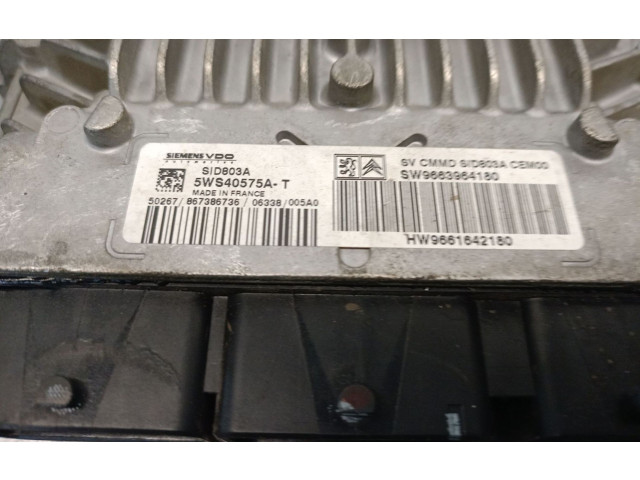 Řídící jednotka 9663964180, 5WS40575ATSIEMENS   Peugeot 607 2007