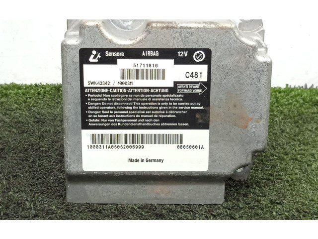 Блок подушек безопасности 51711816-5WK43342, C481   Fiat Stilo