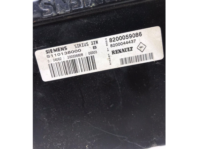 Řídící jednotka 8200059086, 8200044437   Renault Twingo I 
