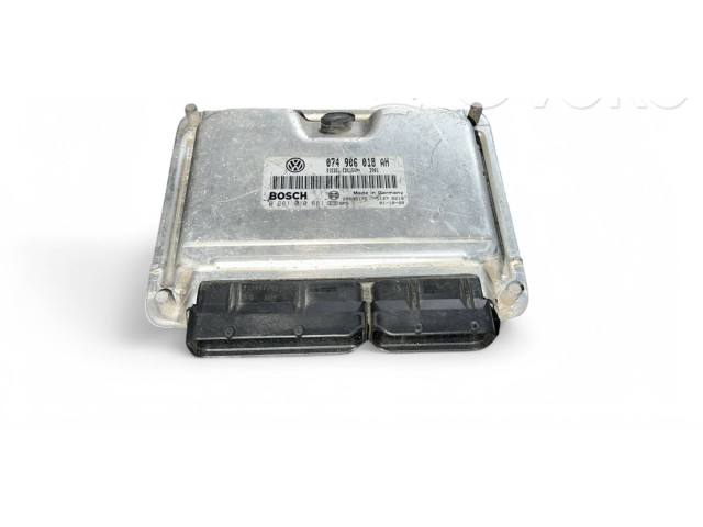 Блок управления двигателя 074906018AH, 0281010681   Volkswagen Transporter - Caravelle T4