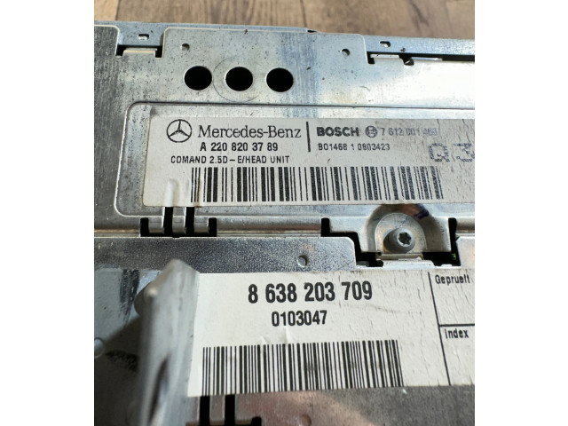 Турбина Радио/ проигрыватель CD/DVD / навигация Mercedes-Benz S W220  A2208203789, 0103047         