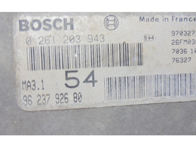 Řídící jednotka 9623792680, 9623792680   Peugeot 106 1999
