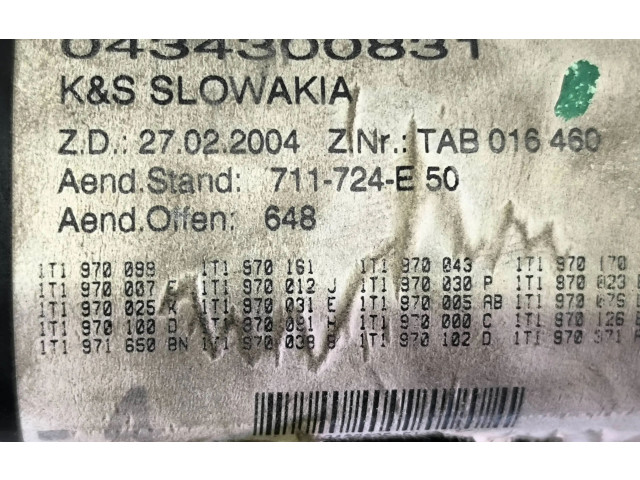   Pojistková skříňka 0434300831, 27022004   Volkswagen Touran  2004