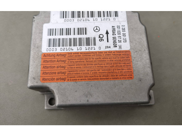 Блок подушек безопасности 0285001373, 0018209726   Mercedes-Benz CLK A209 C209