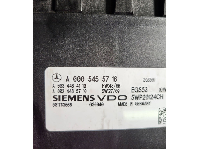 Блок управления коробкой передач A0005455716, A0024485710   Mercedes-Benz C W204