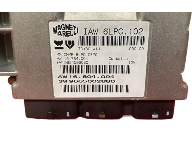 Řídící jednotka IAW6LPC.102, 9654596080   Citroen C2 2007