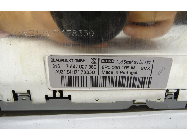 Радио/ проигрыватель CD/DVD / навигация 8P0035195M   Audi A3 S3 A3 Sportback 8P  