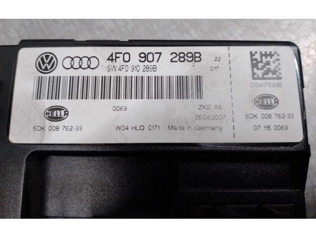 Pojistková skříňka Řídící jednotka BSM 4F0907289B, 5DK00876233   Audi A6 S6 C6 4F 2004